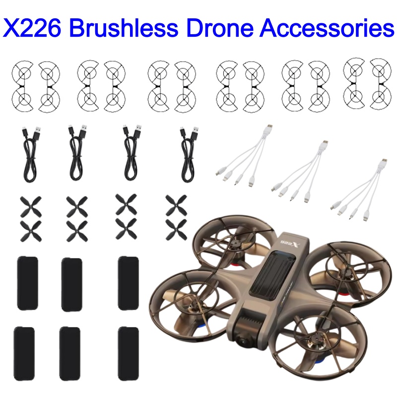 Drone Rc X226 - X226 Drohnenzubehör Akku 3,7V 1800mAh Propeller