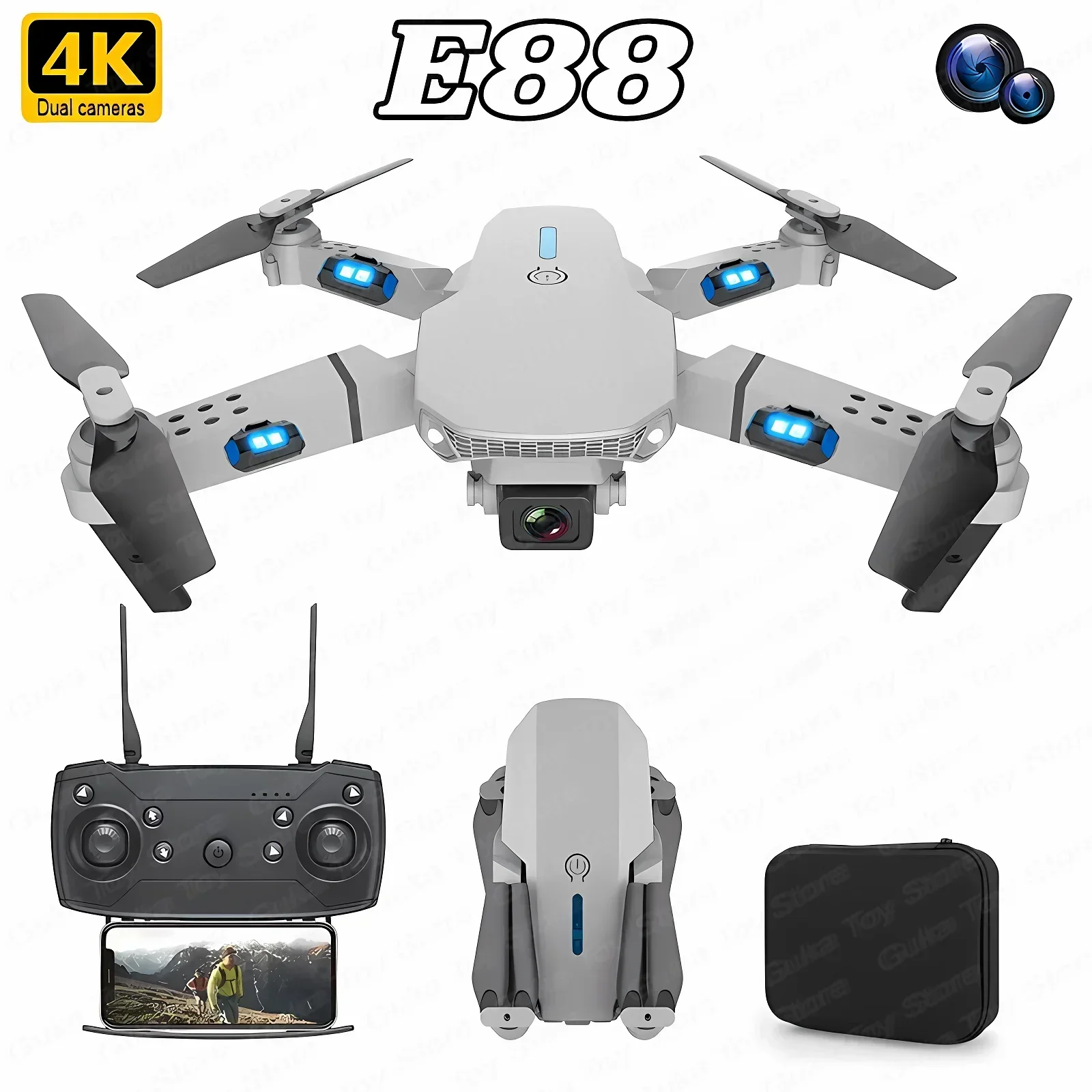 Drone Rc Holder - E88 Pro WIFI FPV Drohne Weitwinkel