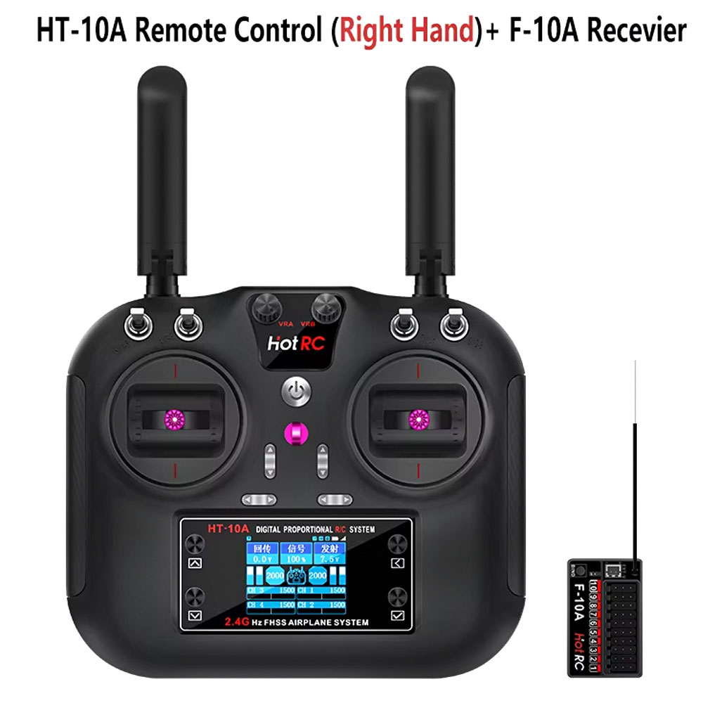 Drone Rc Boat - Hotrc HT-10A 2,4G 10-Kanal Sender F10A