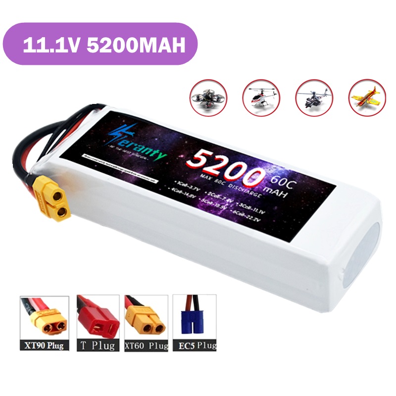 Drone Avion Rc - TERANTY 3S 5200MAH 60C Batterie Lipo