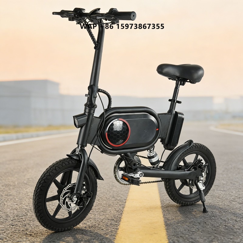 Brushless Motor - 14-Zoll Bürstenloser Klapp-E-Bike mit Einzelgang, integriertem