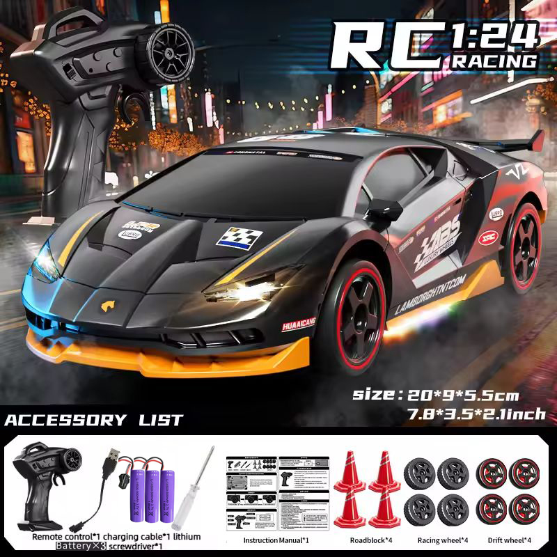 Drone Lidi Rc - 1/24 4WD RC Drift Auto 2,4GHz