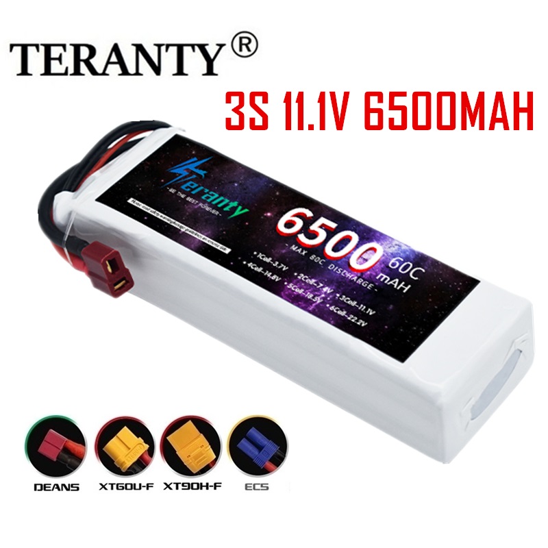 Drone Avion Rc - TERANTY 11,1 V 6500 mAh Batterie