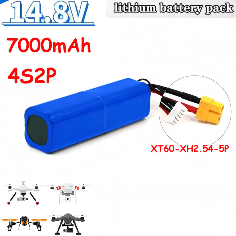 Drone Avion Rc - 16,8V Li-Ionen-Batterie 14,8V 7Ah 4S2P Hohe