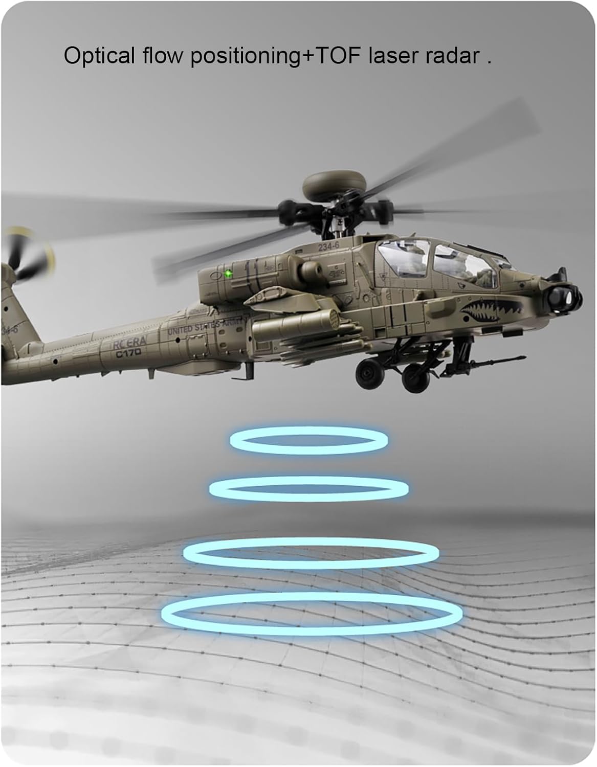 310MM 6CH C170 AH-64D Ferngest – Rc Helicopter Gyro Bewertung und Preis