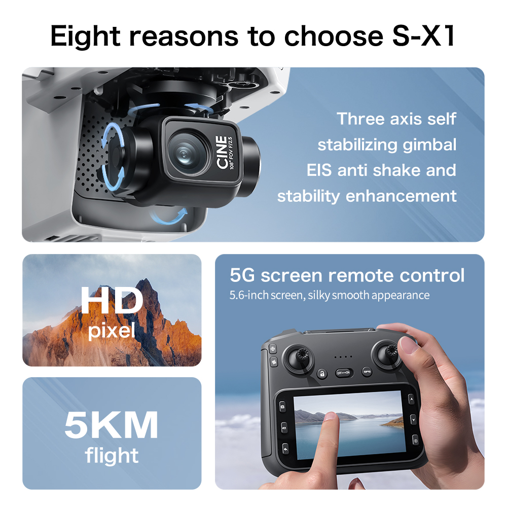 Original S-X1 Drohne 8K HD Pro – Drone Rc Land Bewertung und Preis