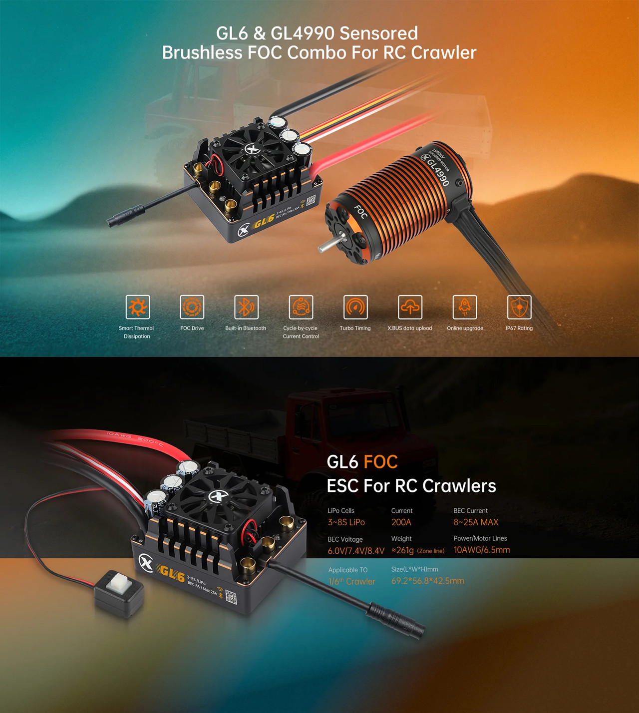 XC COMBO FOC CRAWLER BÜRSTENLO – Esc 4In1 Brushless Bewertung und Preis