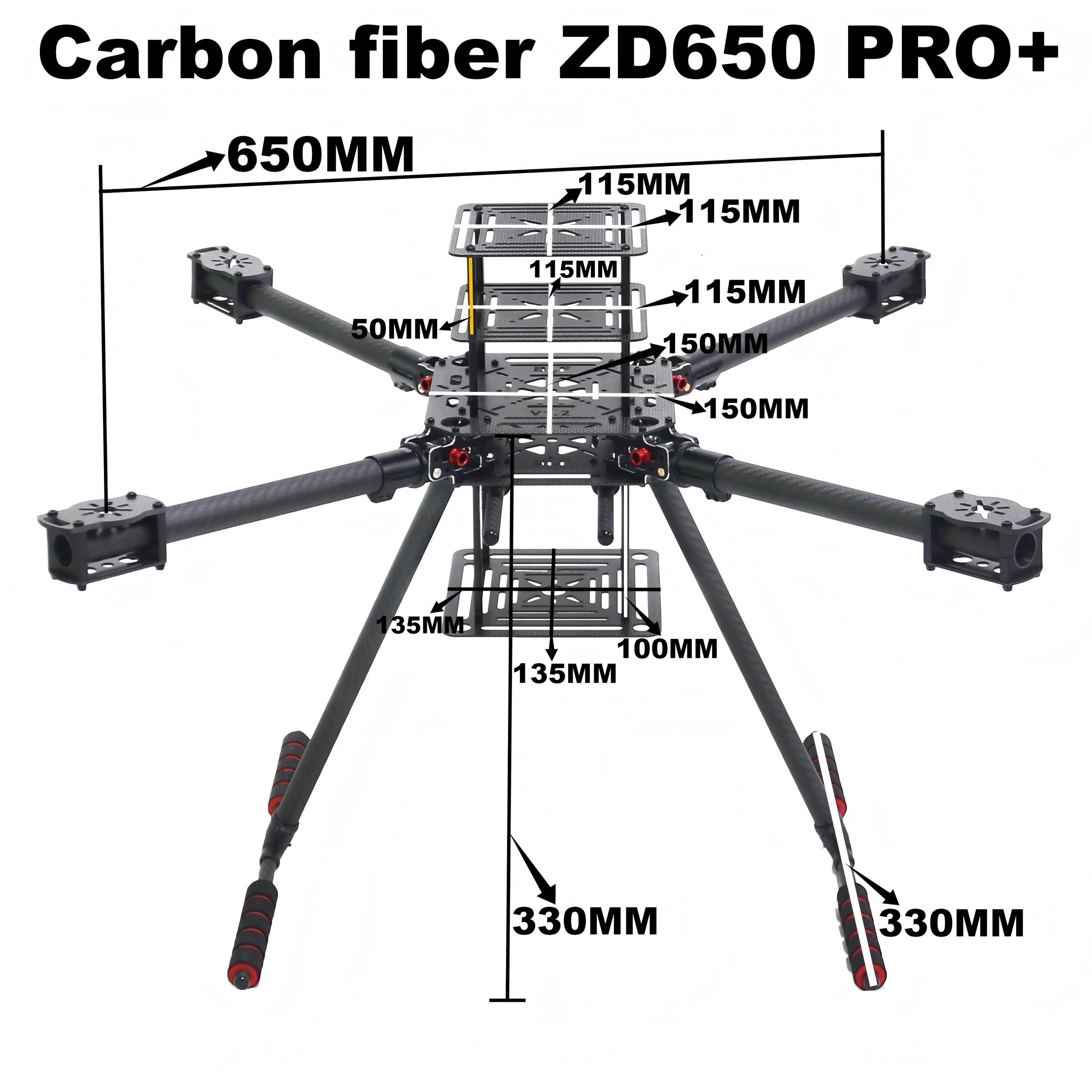 RCtoSky ZD650 PRO+ 650mm Ardup – Heavy Lift Drone Frame Bewertung und Preis