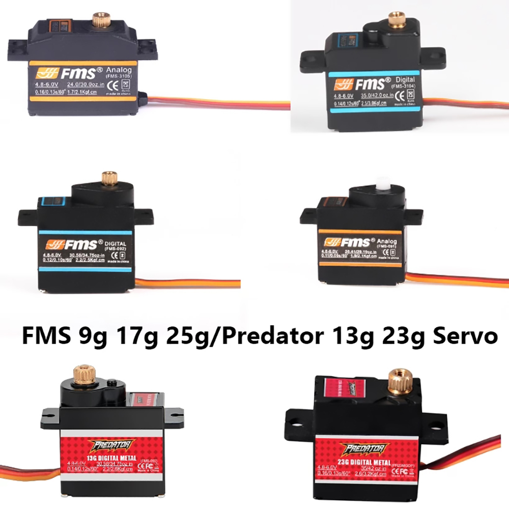 FMS Servo 9g 17g 25g 13g 23g K – Drone Avion Rc Bewertung und Preis